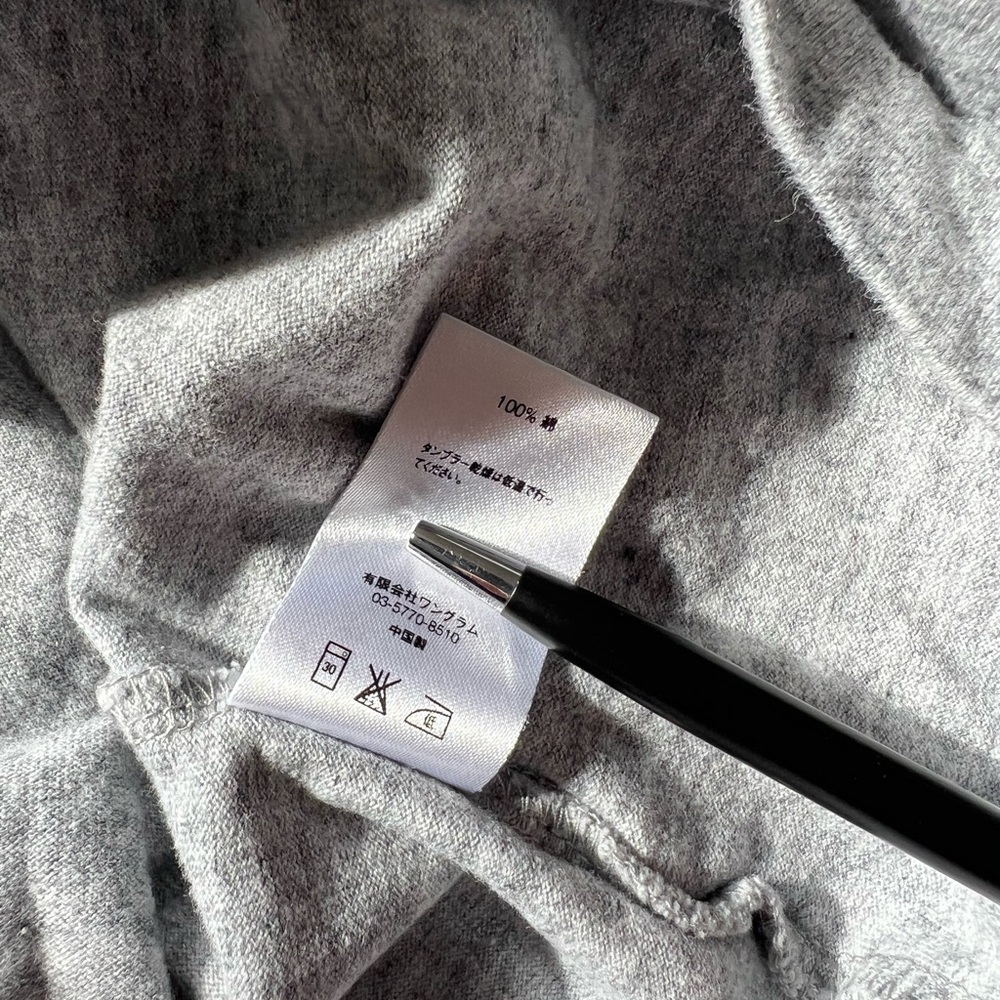 Supreme Gray Long Sleeve Men's Tee - Picture 8 of 11